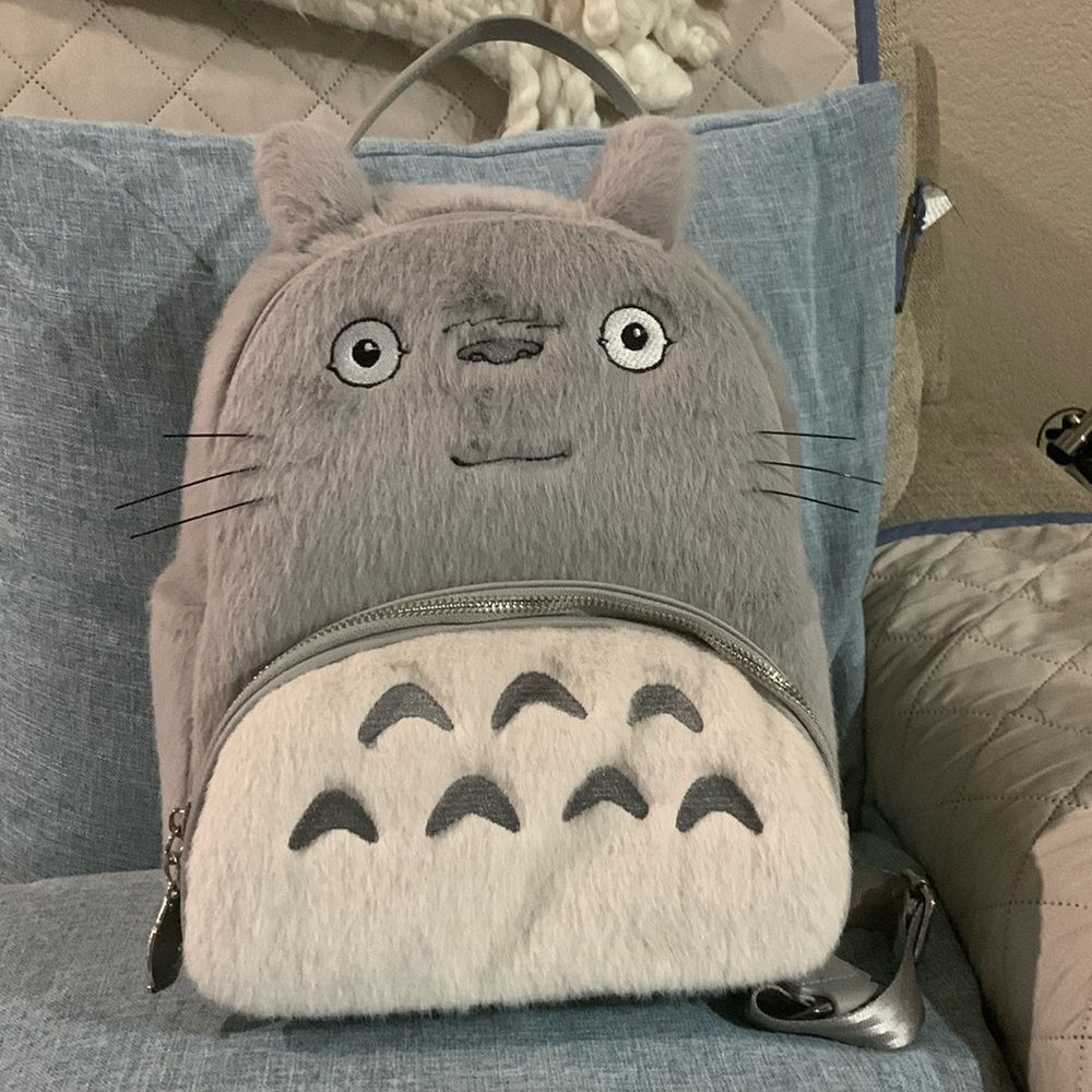 My Neighbor Totoro Smiling Figural Mini Backpack